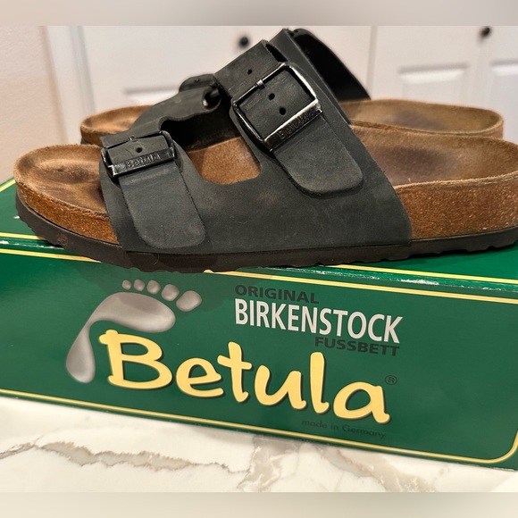 Birkenstock Betula Navy Sandals Women’s 7 Men’s 5 - Picture 1 of 7